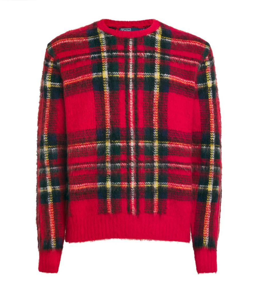 Ralph Lauren RWS Wool-Alpaca-Blend Tartan Sweater 1