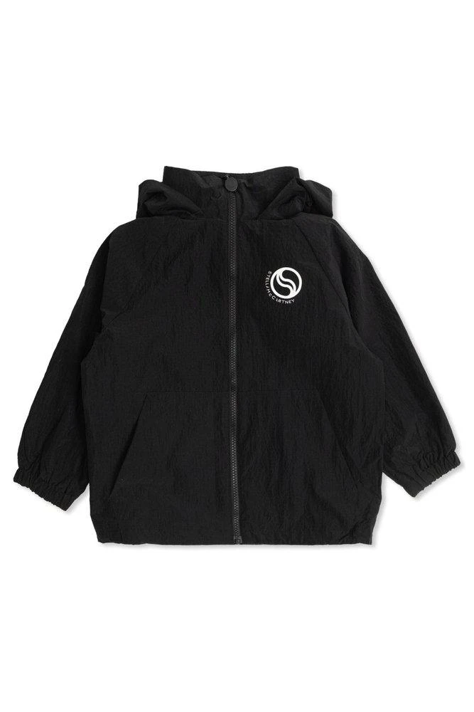 Stella McCartney Stella McCartney Kids Logo Printed Hooded Jacket