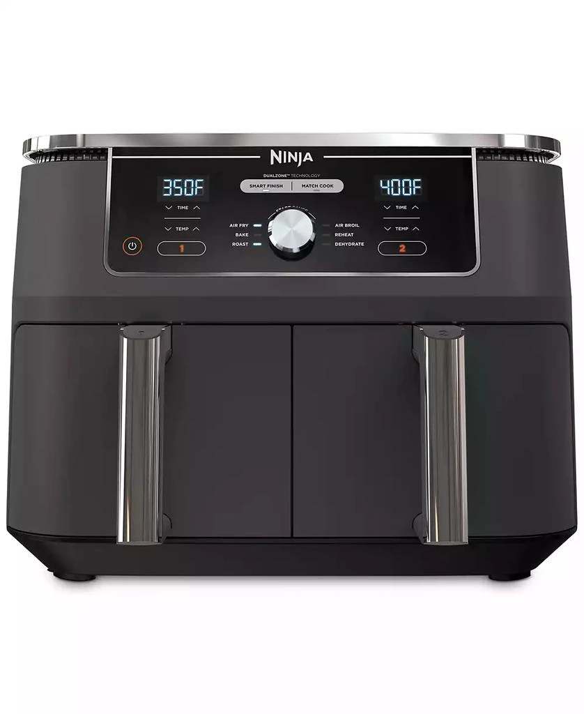 Ninja Foodi® DZ401 6-in-1 10-qt. XL 2-Basket Air Fryer with DualZone™ Technology- Air Fry, Broil, Roast, Dehydrate, Reheat and Bake, Family Sized 2