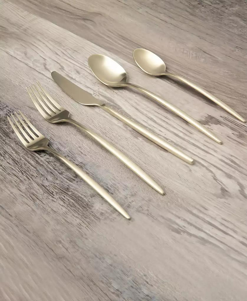 Cambridge Silversmiths Gaze Champagne Satin 20-Piece Flatware Set, Service for 4