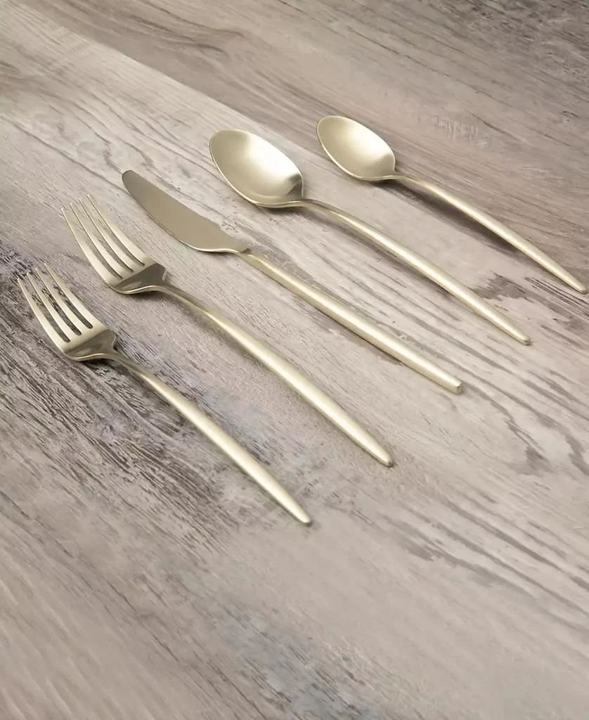 Cambridge Silversmiths Gaze Champagne Satin 20-Piece Flatware Set, Service for 4 2