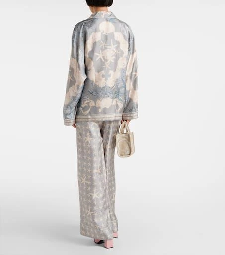 Versace Barocco Sea oversized silk twill shirt 3