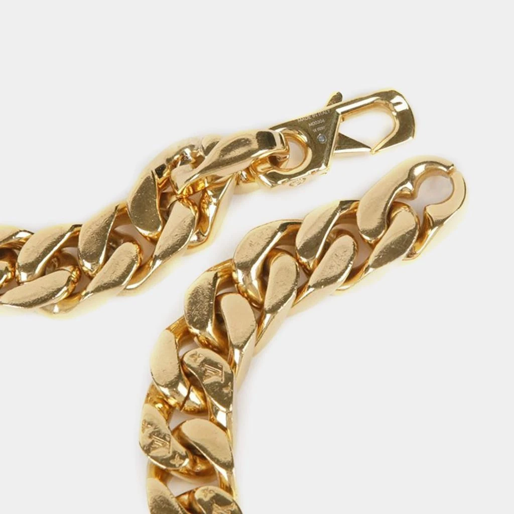 Louis Vuitton Louis Vuitton Gold LV Chain Link Necklace 3