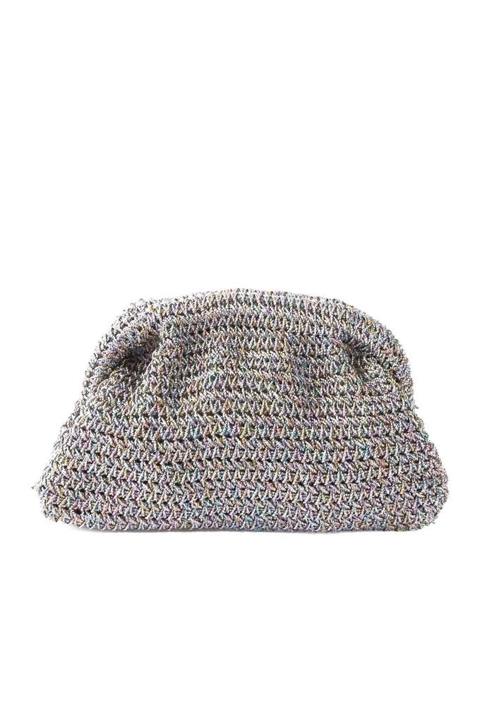 Maria La Rosa Women
s Game Bag In Metallic Silver