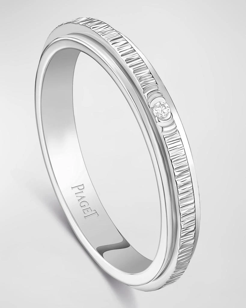 PIAGET 18K White Gold Possession Ring with 1 Diamond, Size 51