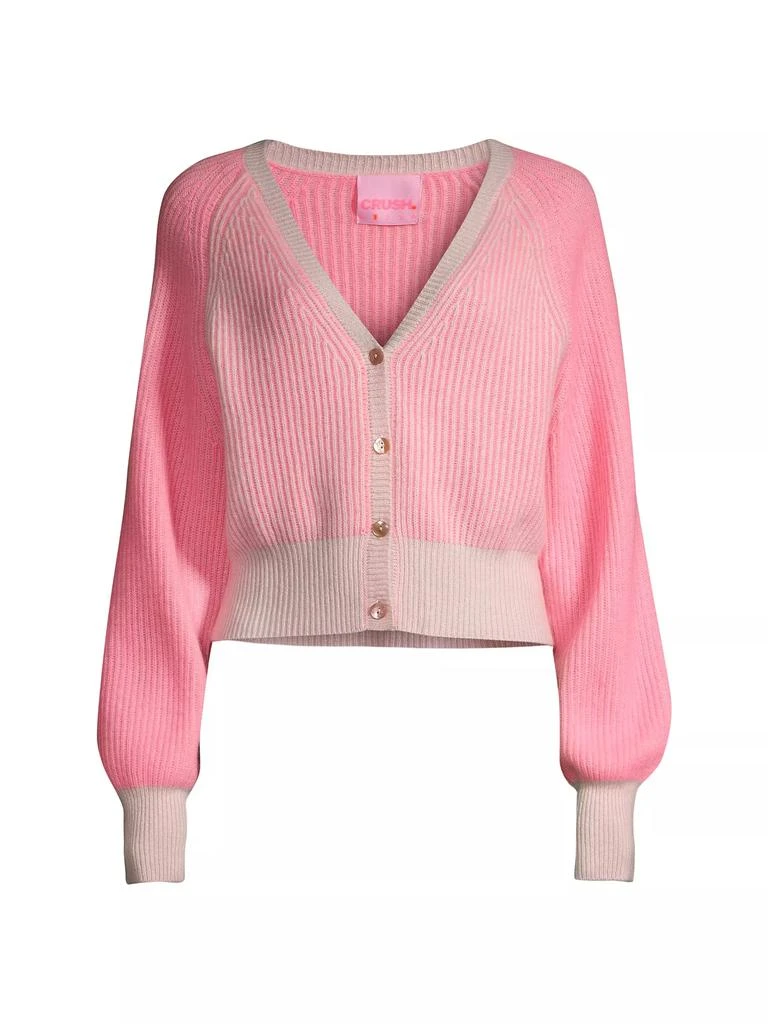 Crush Cashmere Moana Two-Tone Cashmere Cardigan 1