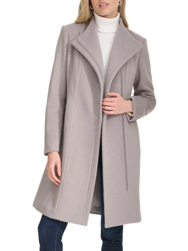 Cole Haan Double Breast Wool Blend Coat 3