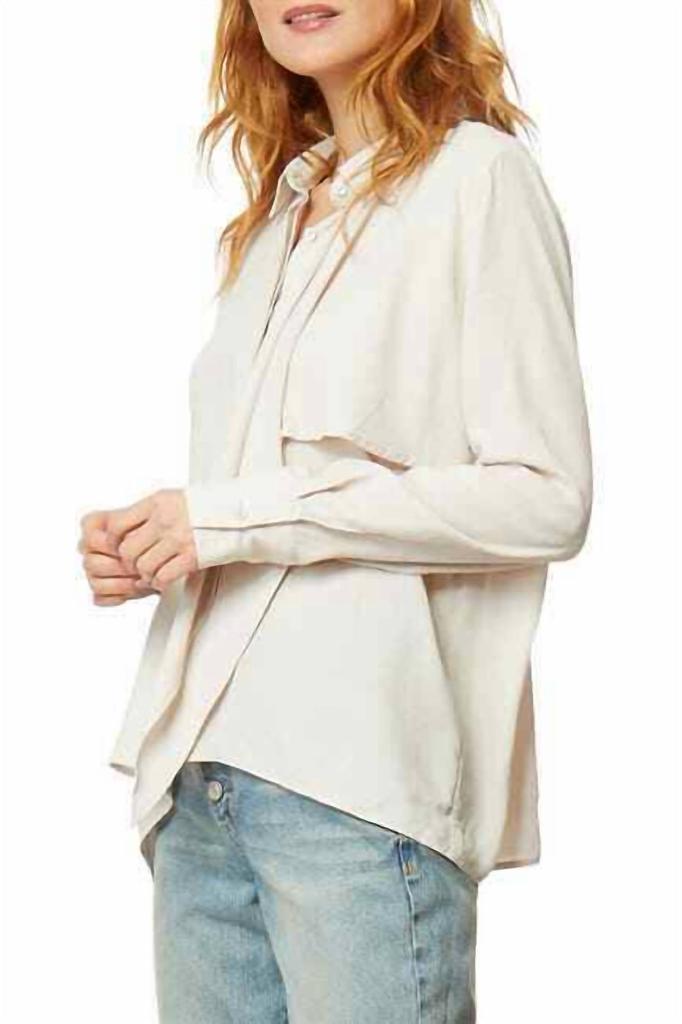 Habitual Habitual - Ferra Asymmetric Tie Neck Blouse