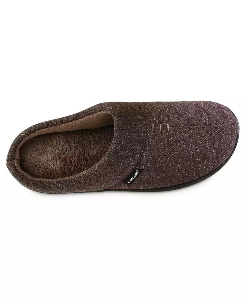 Isotoner Men's Preston Heather Knit Hoodback Slippers 3