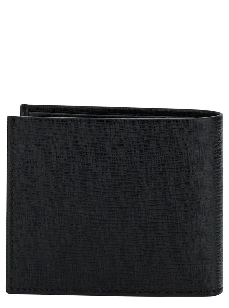 Salvatore Ferragamo Black Gancini Bi-Fold Wallet In Leather Man Ferragamo 3