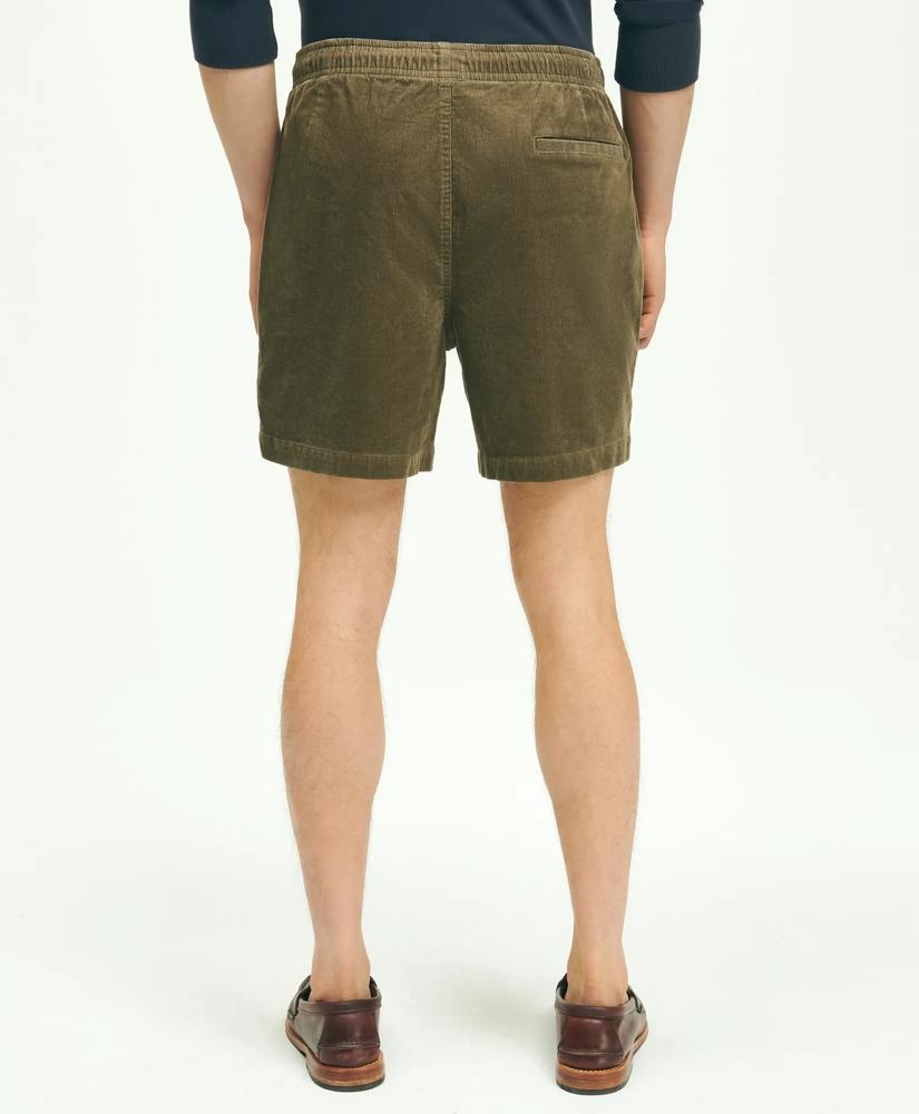 Brooks Brothers Stretch Cotton Drawstring Friday 15-Wale Corduroy Shorts