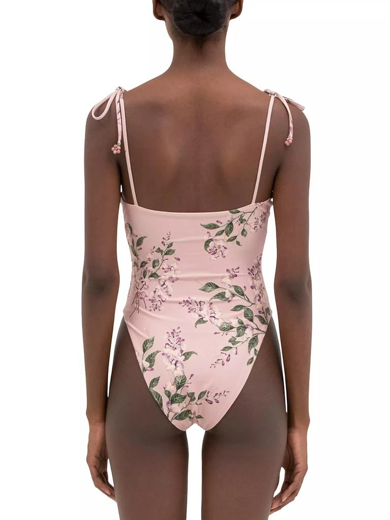 Agua by Agua Bendita Rabano Wisteria One-Piece Swimsuit 5