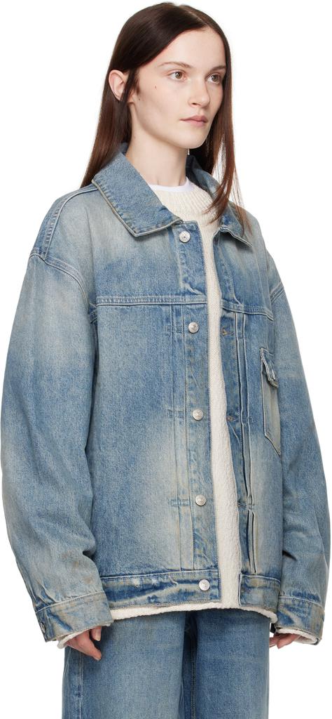 Aya Muse Blue Oversized Denim Jacket