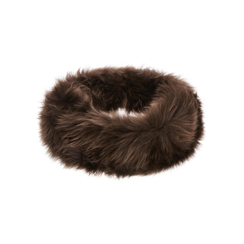 Hortons England Hortons Oakley Ladies Sheepskin Headband - Brown