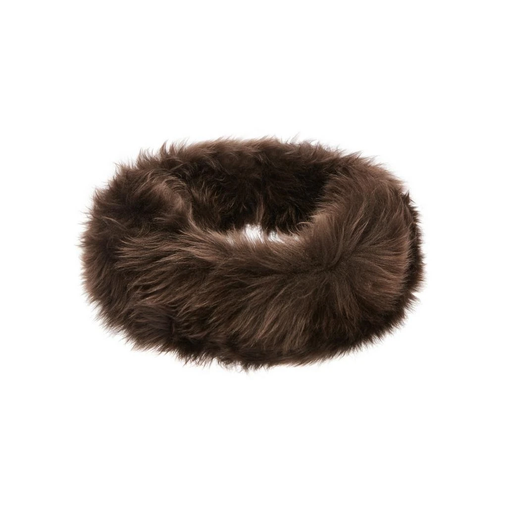 Hortons England Hortons Oakley Ladies Sheepskin Headband - Brown 1