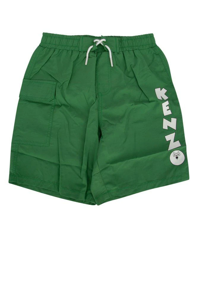 Kenzo Kenzo Kids Logo-Printed Drawstring Swim Shorts 1