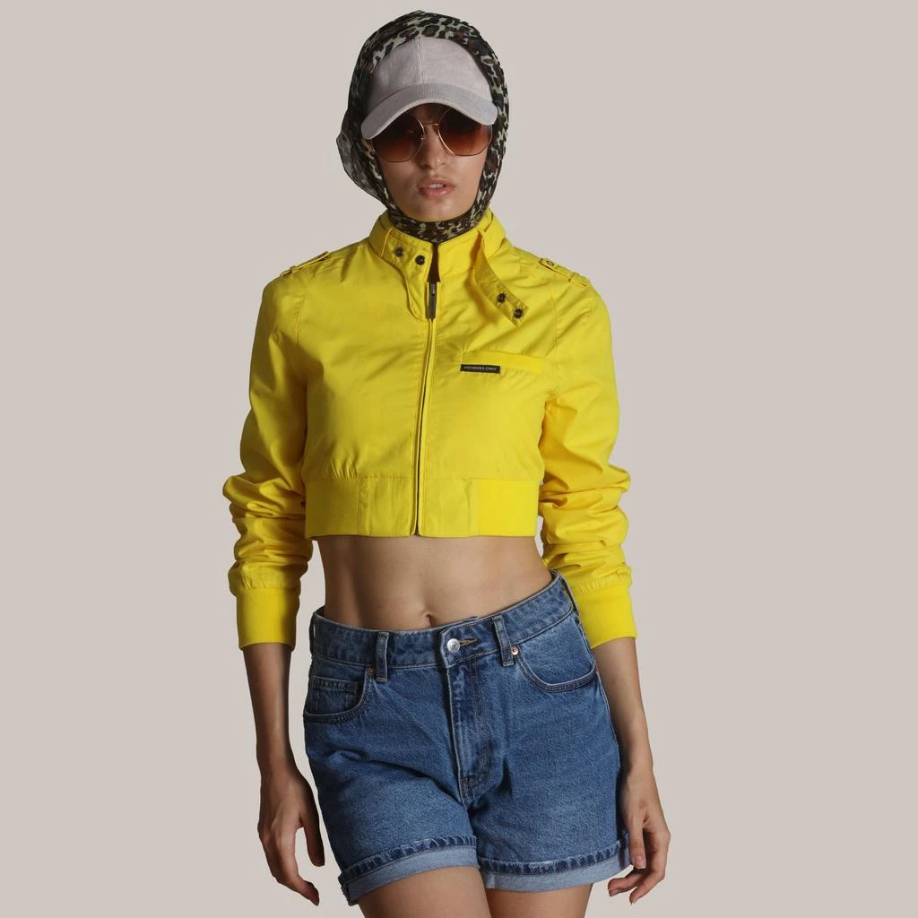 Members Only Women's Mini Cropped Racer Jacket 4
