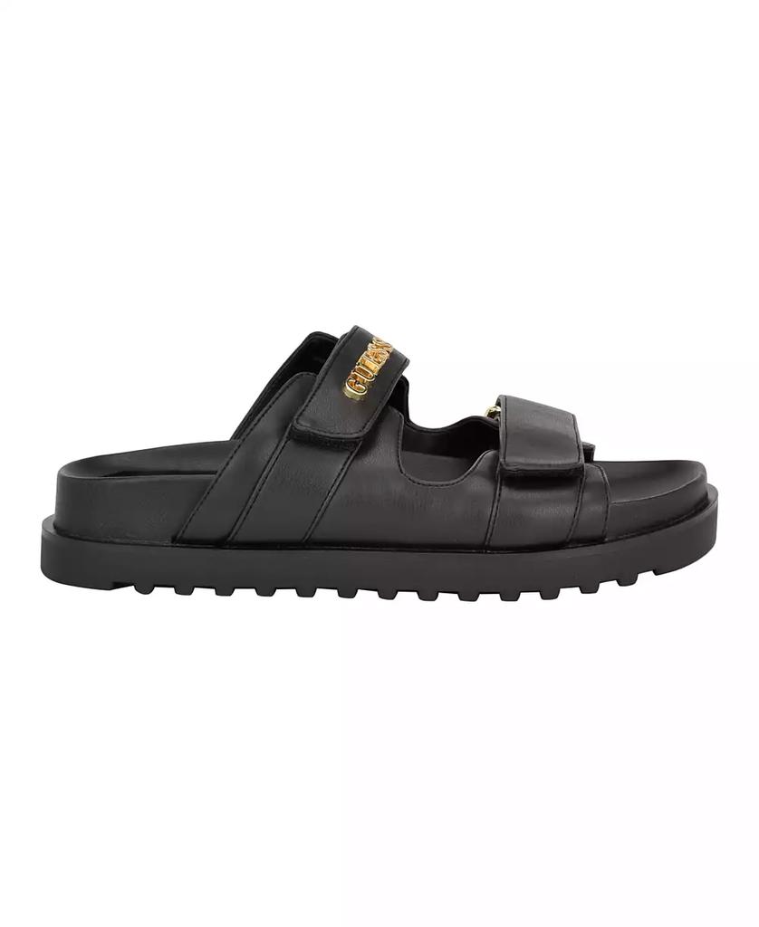 GUESS Women's Fabulon Two Strap Sporty Footbed Sandals