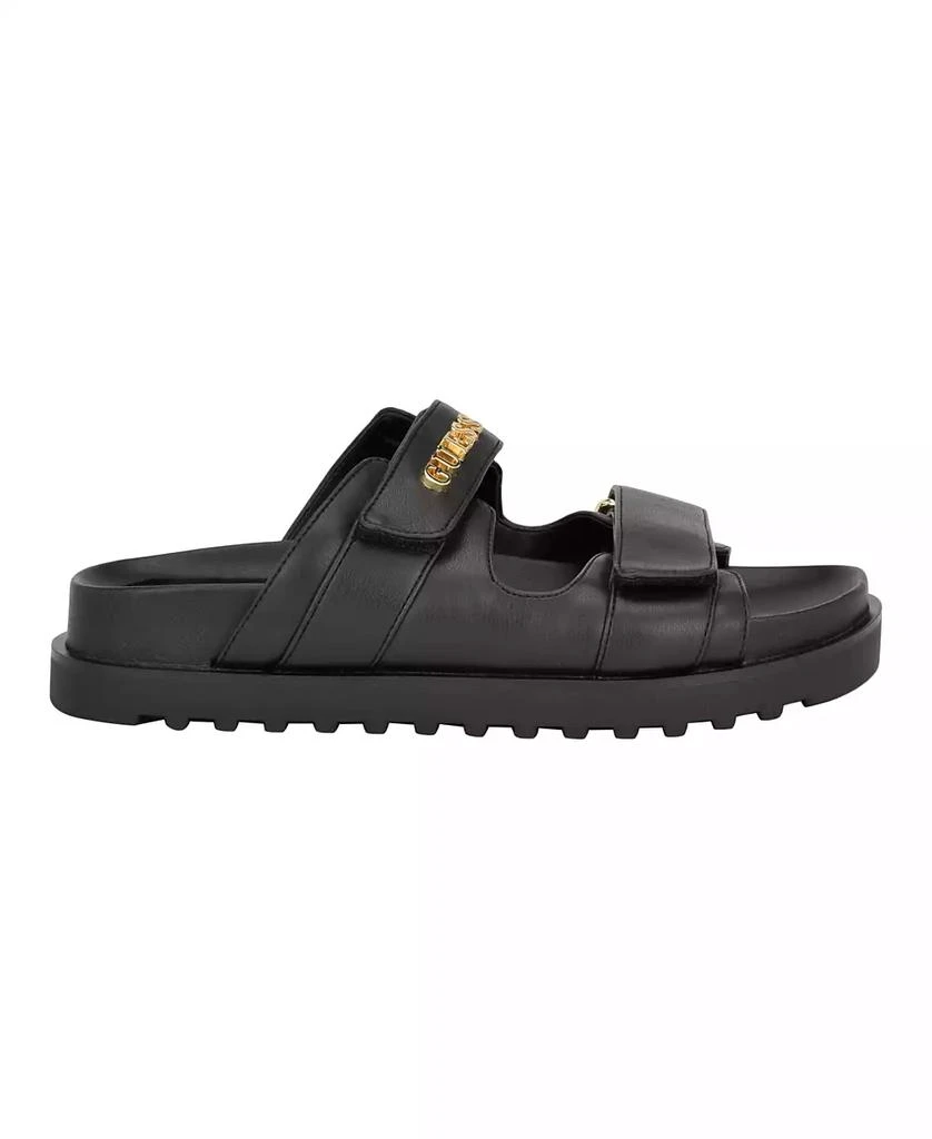 GUESS Women's Fabulon Two Strap Sporty Footbed Sandals 2
