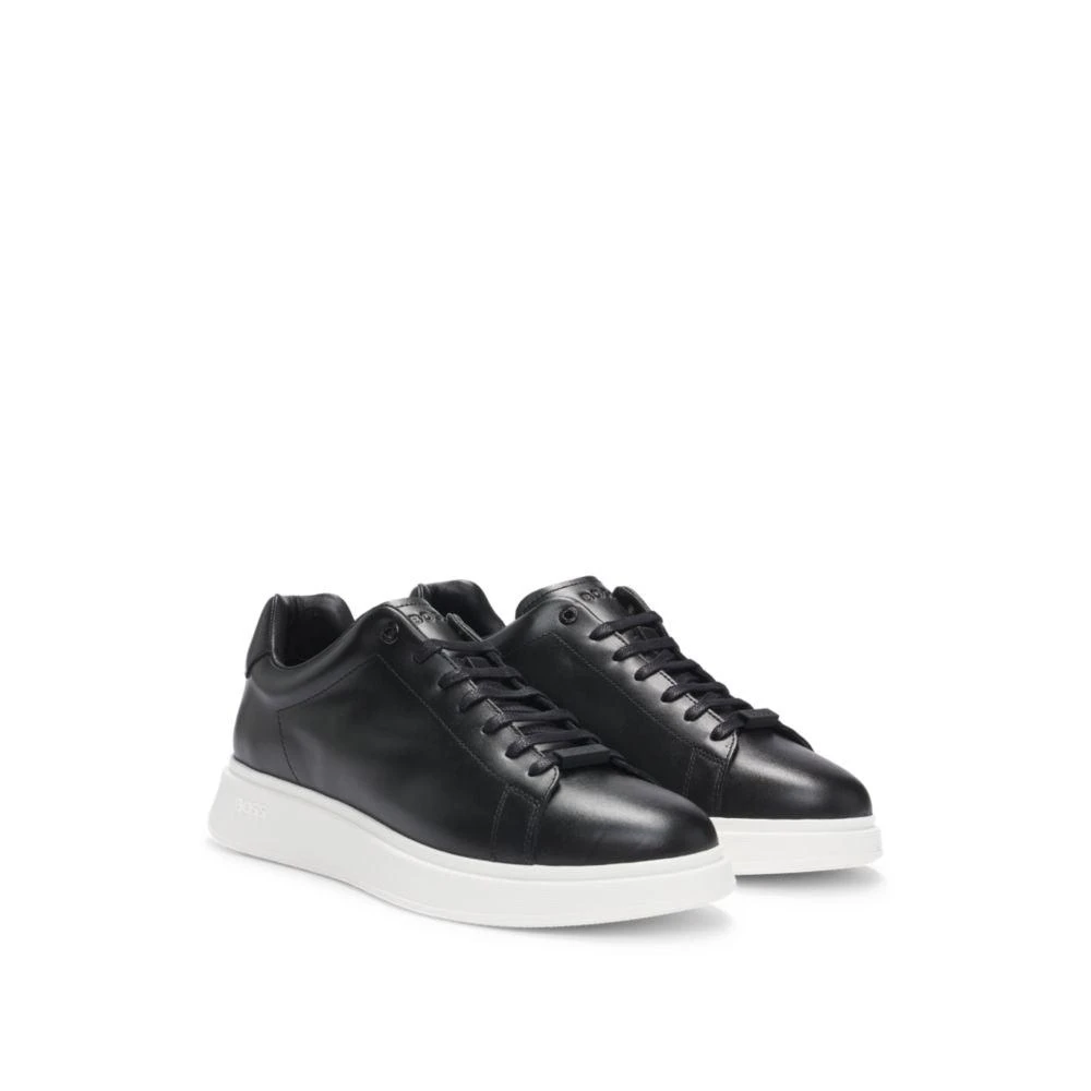 Hugo Boss Leather trainers with rubber outsole 1
