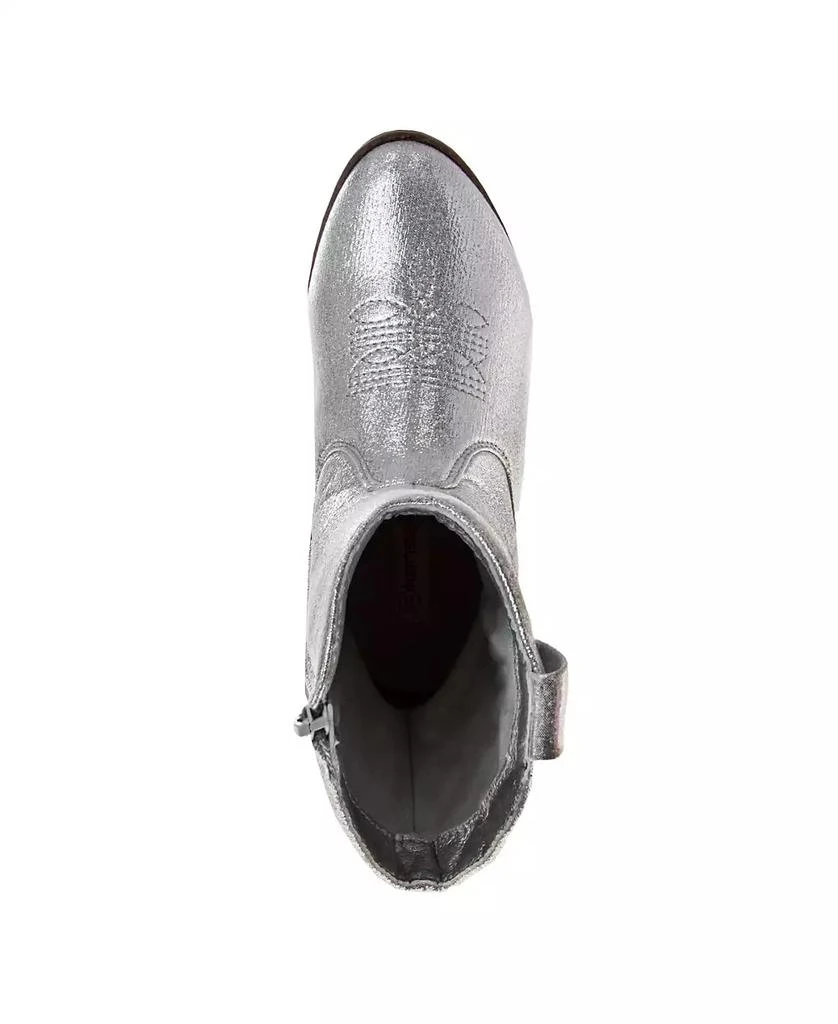 Kensie Little Kids and Big Kids Metallic Cowgirl Boots 6