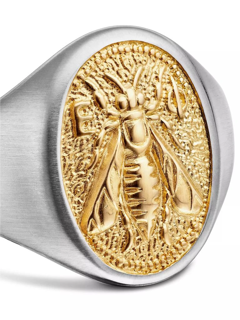 David Yurman Petrvs Bee Pinky Ring in Sterling Silver 8