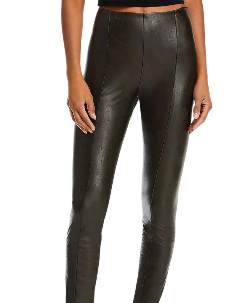 Lyssé Textured Faux Leather Leggings In Black 2