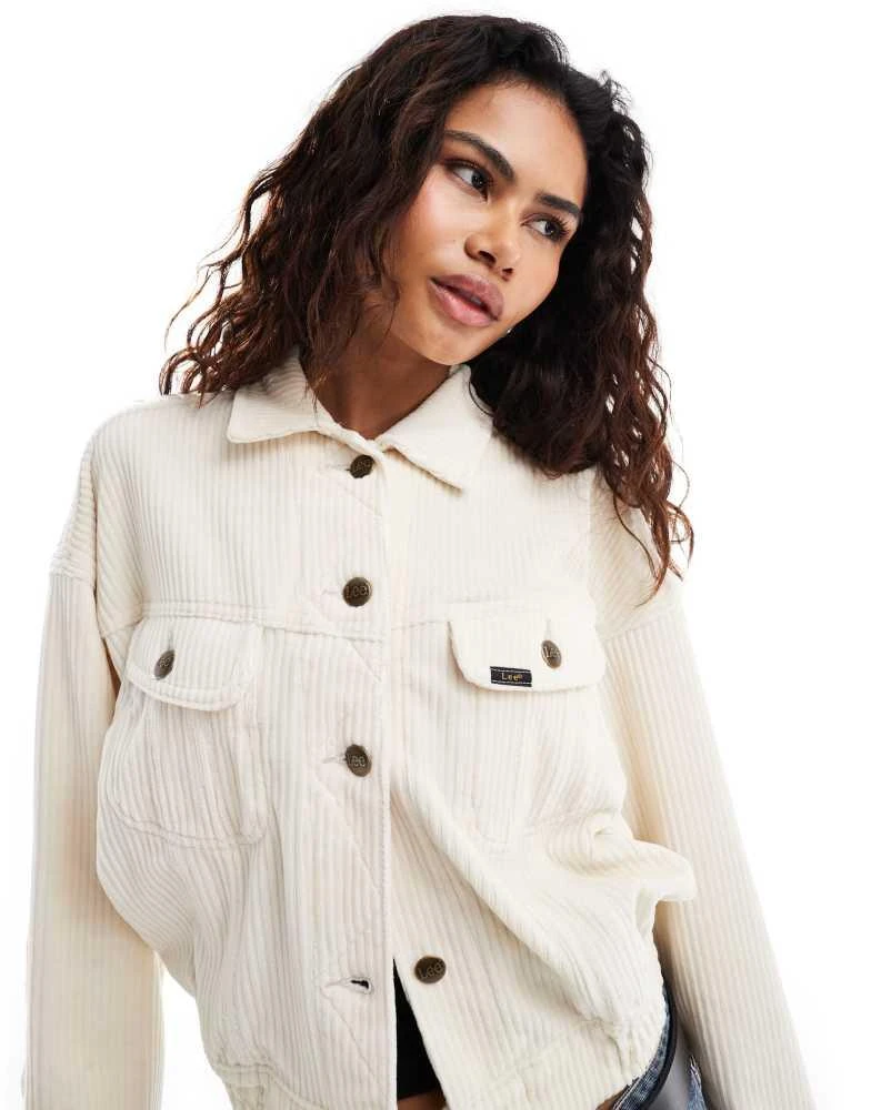 LEE Lee batwing cord Rider jacket in cream 1