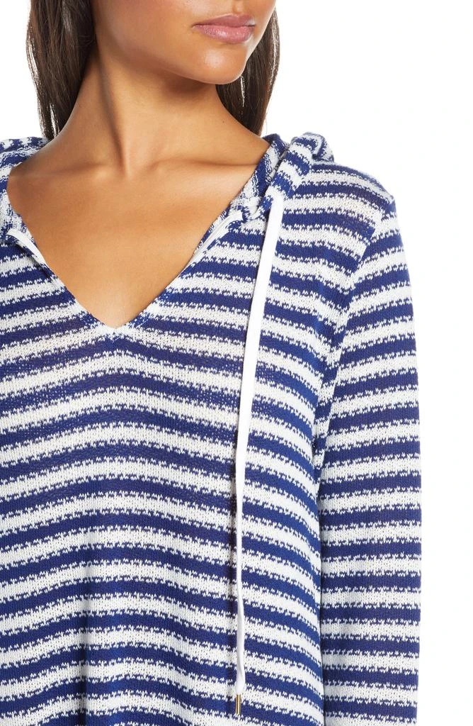 La Blanca Slouchy Hooded Sweater Cover-Up Tunic 4