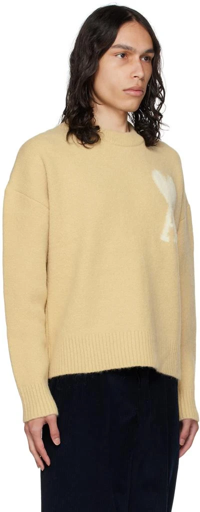 AMI Paris Beige Ami de Cœur Sweater 2