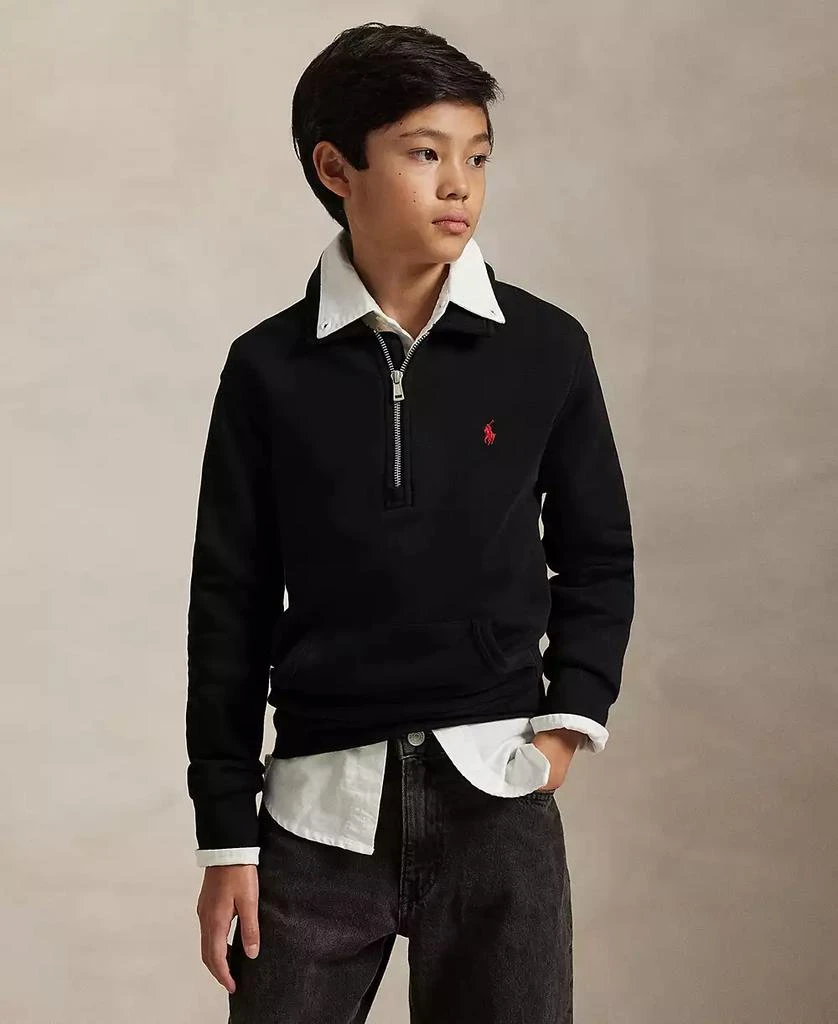 Ralph Lauren Big Boys Fleece Quarter-Zip Pullover Sweatshirt