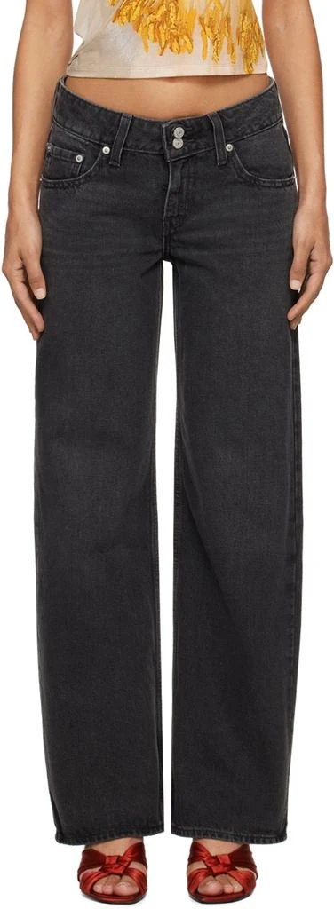 Levi's Black Superlow Jeans 1