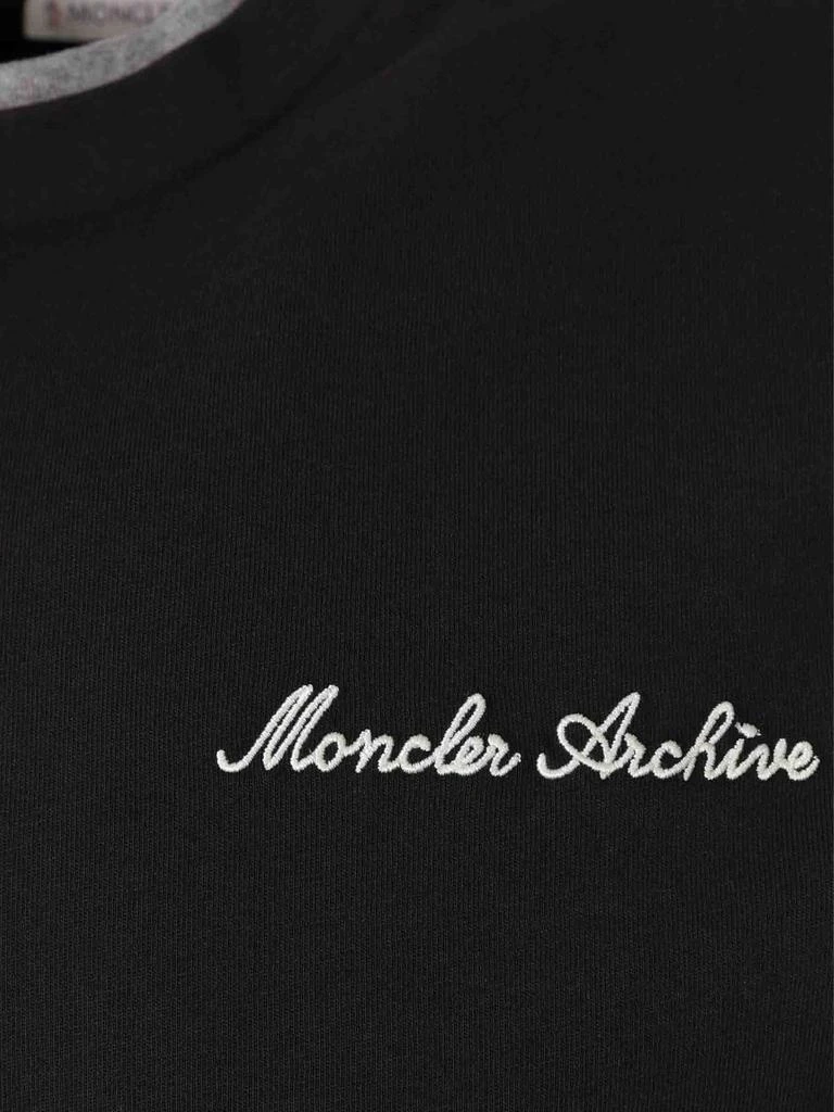 Moncler Moncler Logo Embroidered Crewneck T-Shirt 3