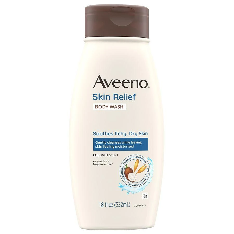 Aveeno Skin Relief Body Wash for Dry Skin Coconut 8