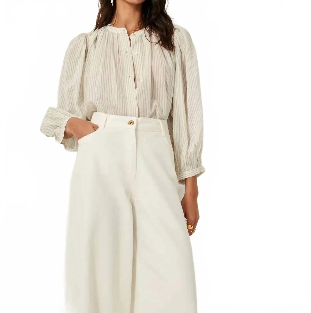 SESSUN Lucy Top In Black/ White 1