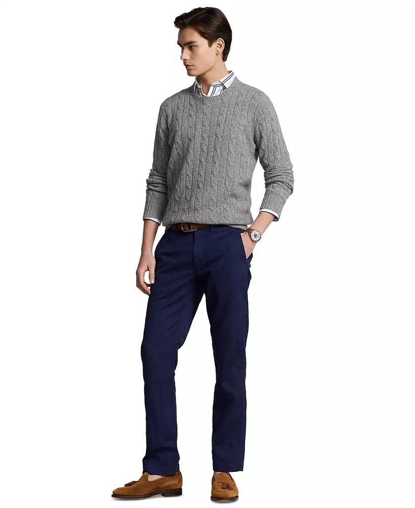 Ralph Lauren Men's Straight-Fit Linen-Blend Pants 4
