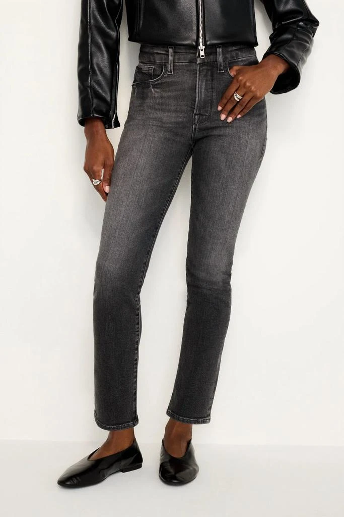 Shop Good American Good Legs Straight Split Back Jeans on Sale