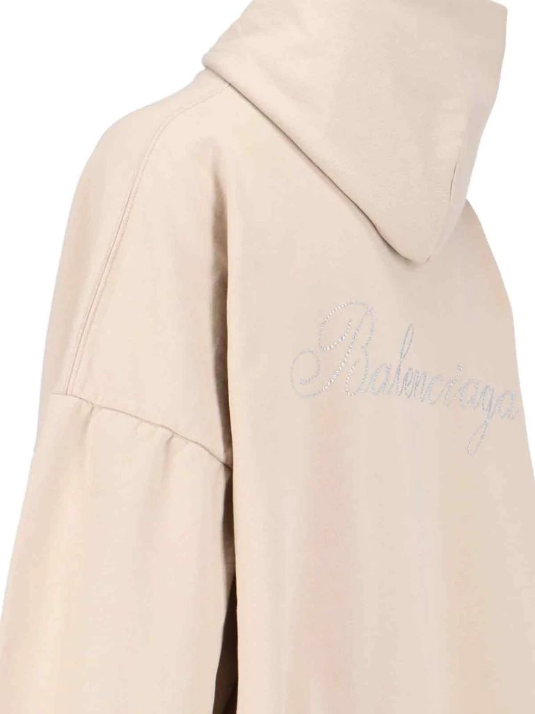 Balenciaga Balenciaga Embellished-Logo Hoodie 3