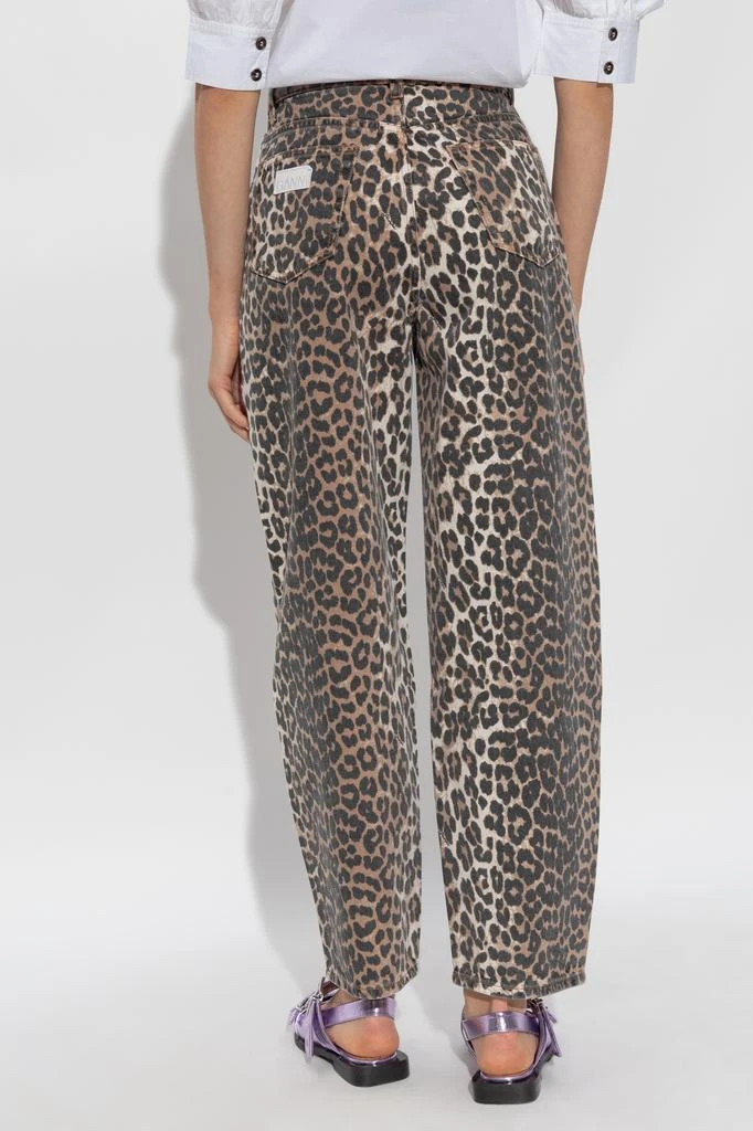 Ganni Animal Print Trousers 4
