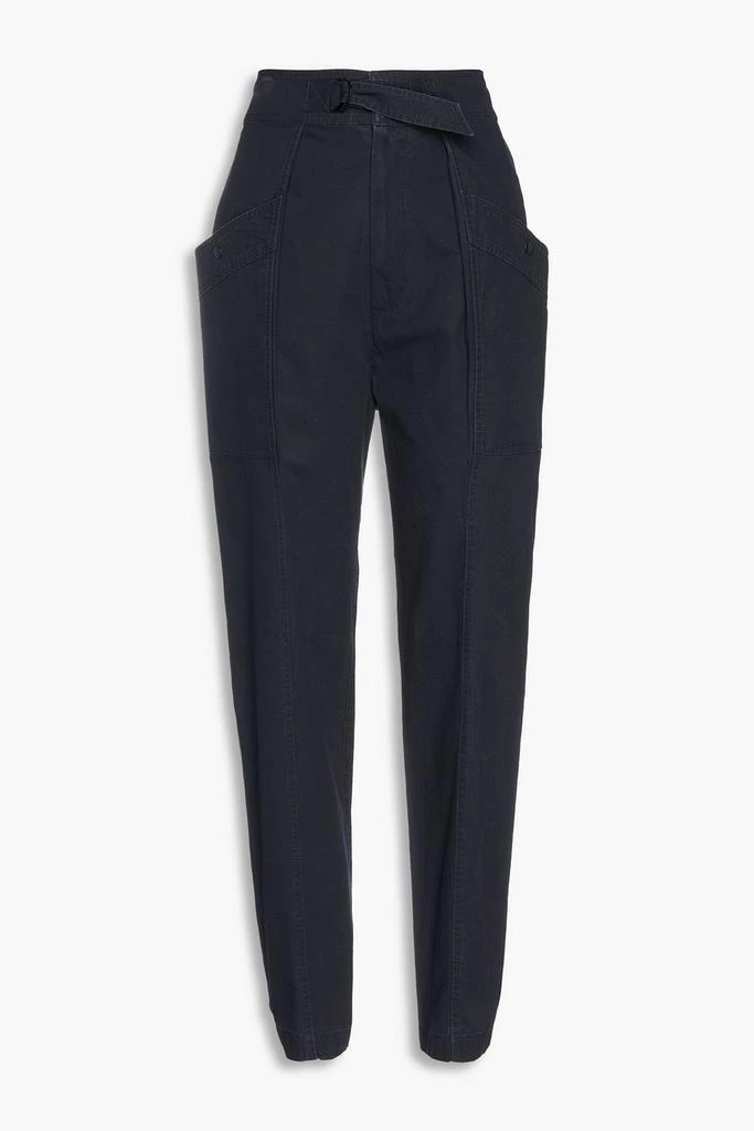 Isabel Marant Étoile Zilyae pleated cotton tapered pants 1
