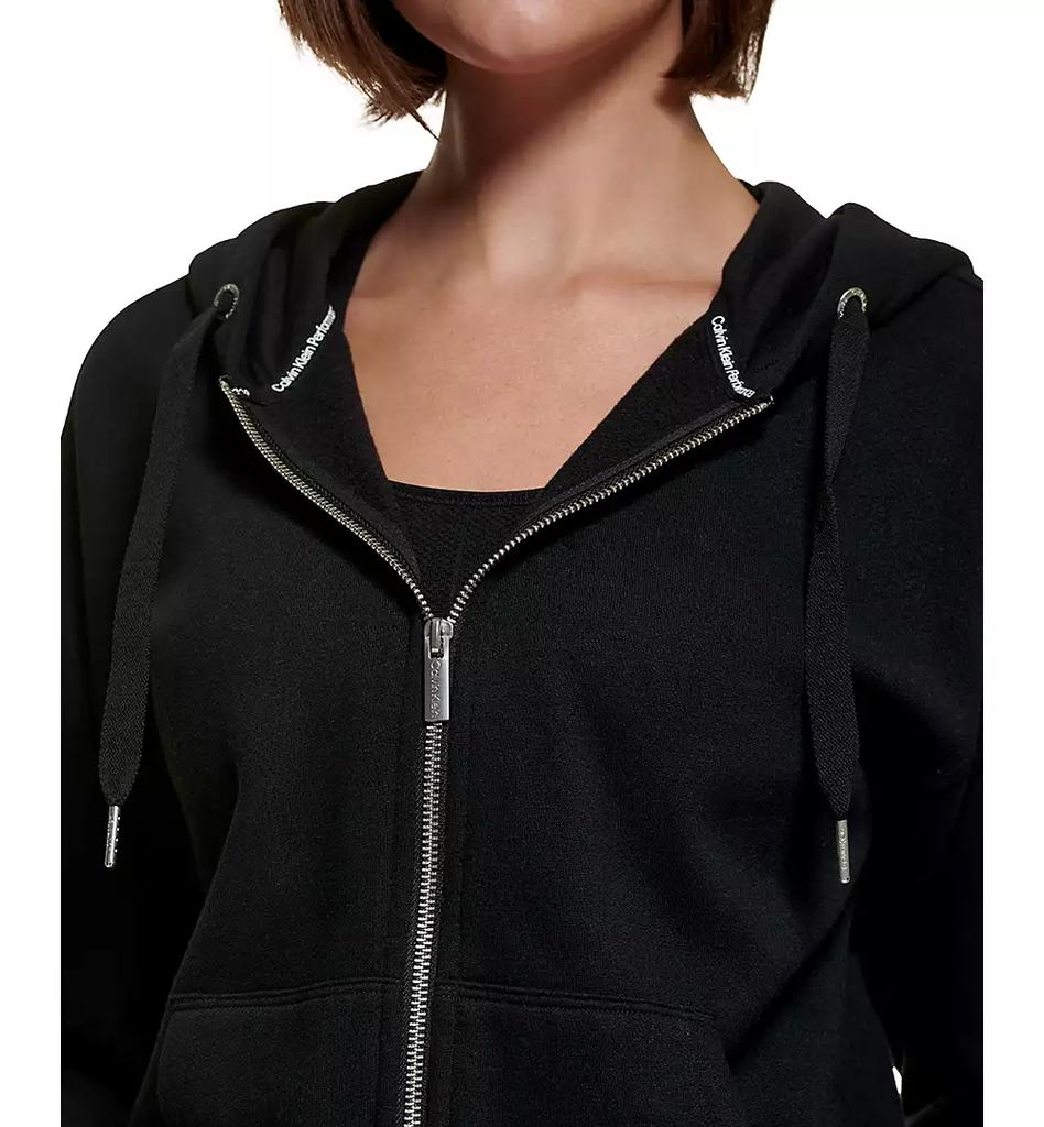 Calvin Klein Women's Fleece Long-Sleeve Zip-Front Hoodie