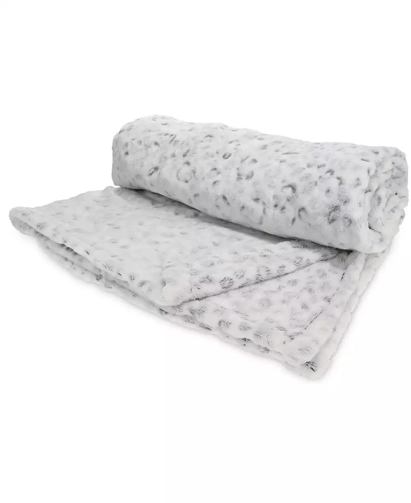 RACHEL Rachel Roy Women's Gift Set with X-Band Plush Slipper and Cheetah Blanket Set 8