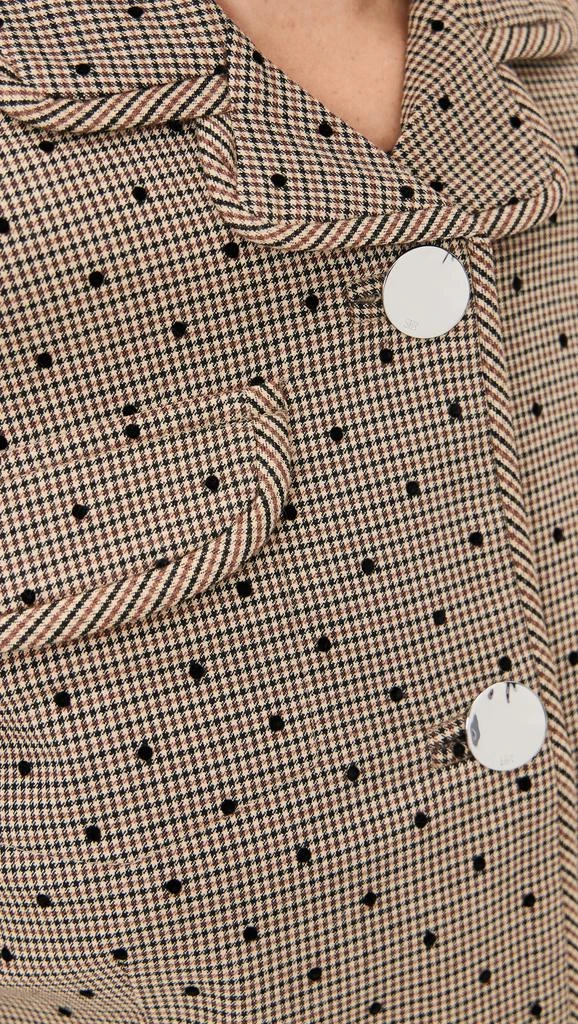 Ganni Flock Check Suiting Blazer 5