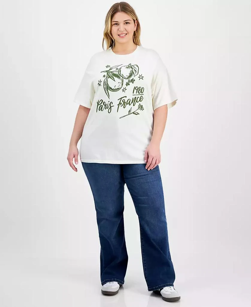 Rebellious One Trendy Plus Size Cotton Paris France 1980 T-Shirt 2