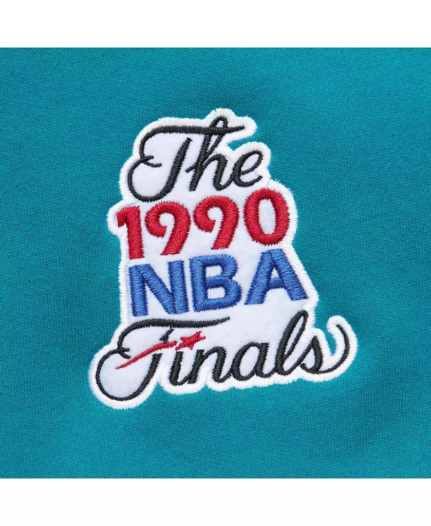 Mitchell & Ness Men's Teal Detroit Pistons Hardwood Classics Team OG 3.0 Pullover Hoodie 5