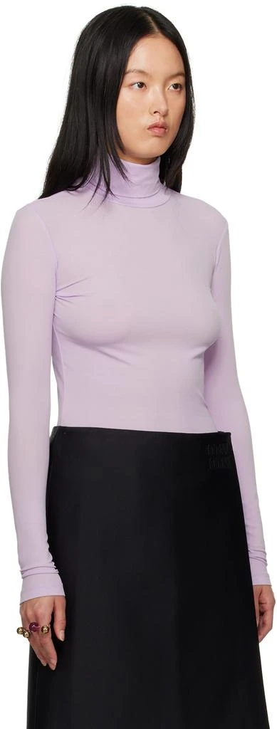SHANG XIA SSENSE Exclusive Purple Turtleneck 2