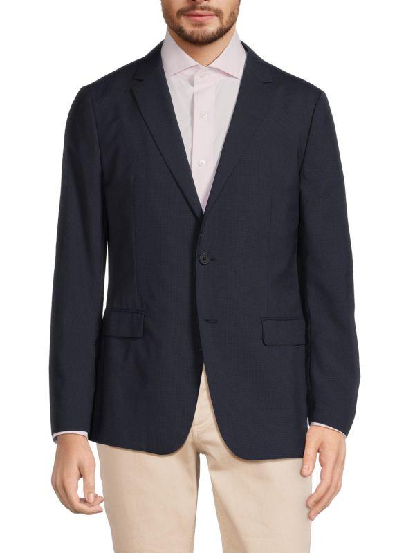 Theory Clinton Relaxed Fit Houndstooh Wool Blend Sportcoat