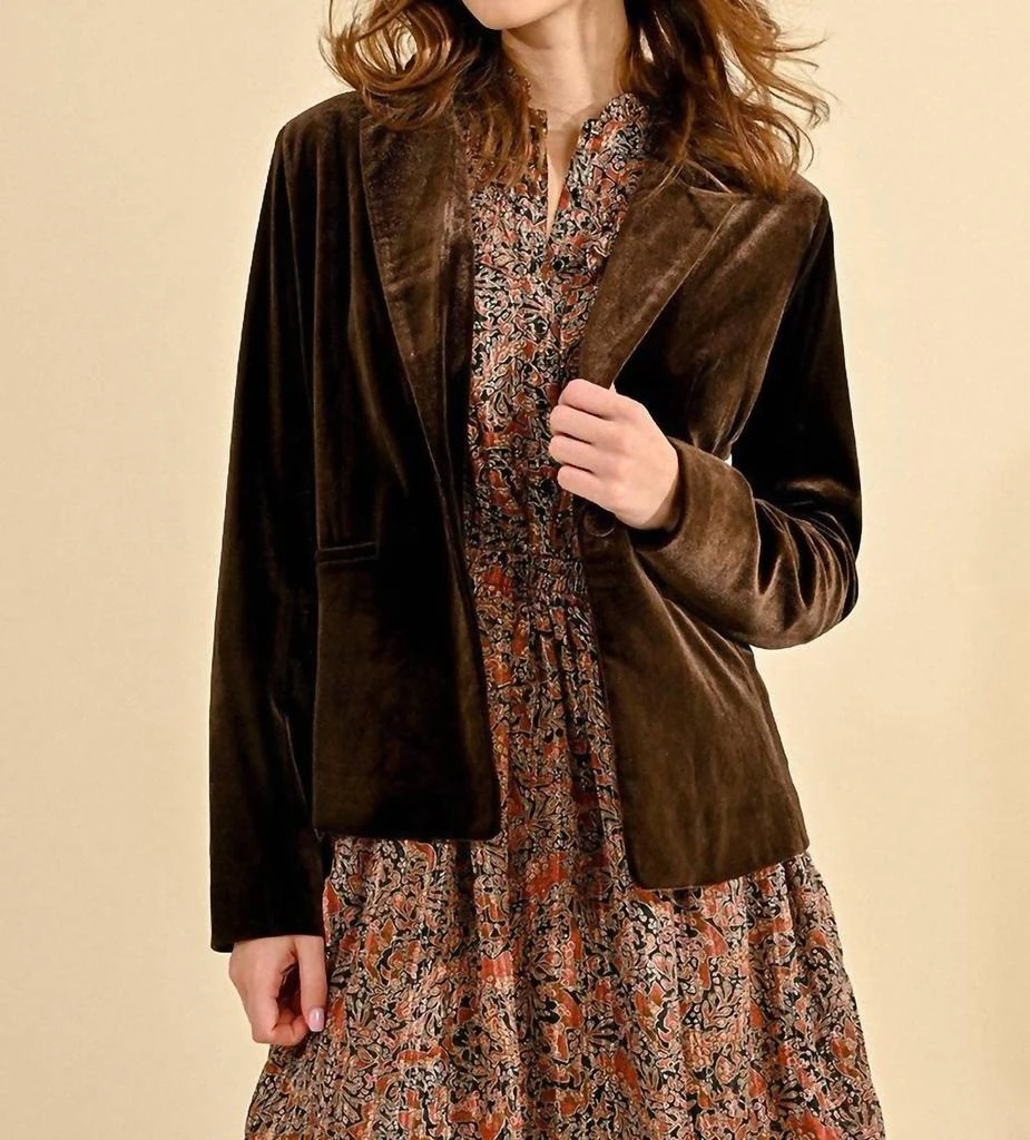 Molly Bracken Molly Bracken - Velvet Blazer 3