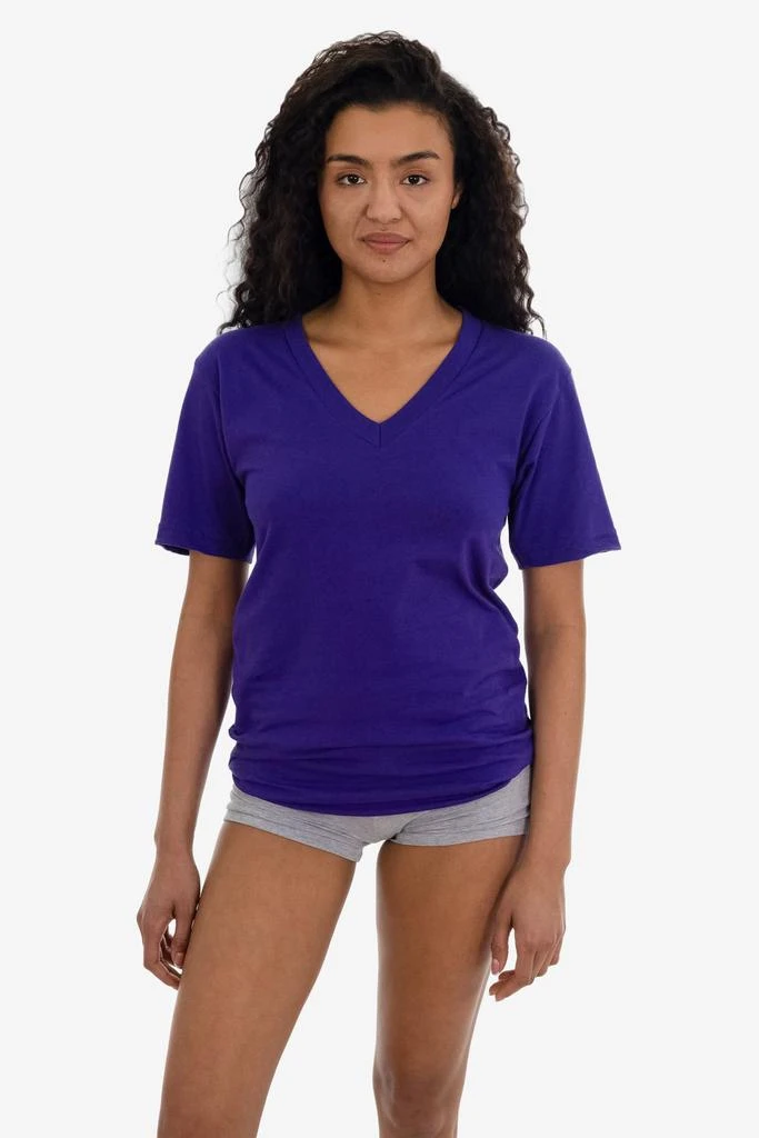 Los Angeles Apparel 24056 - Fine Jersey V-Neck T-Shirt 20