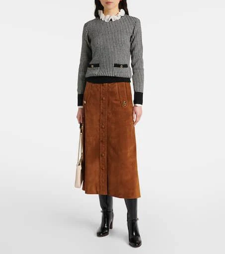 Valentino Houndstooth virgin wool sweater 2